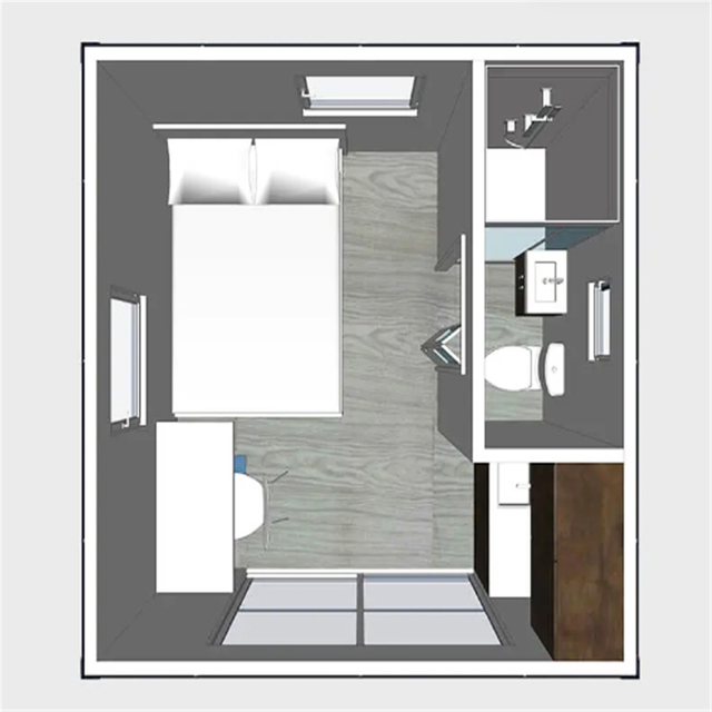 預製的輕型模塊化鋼結構移動別墅房屋建築