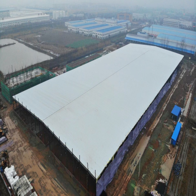 预先建造的钢制仓库机库结构的交易